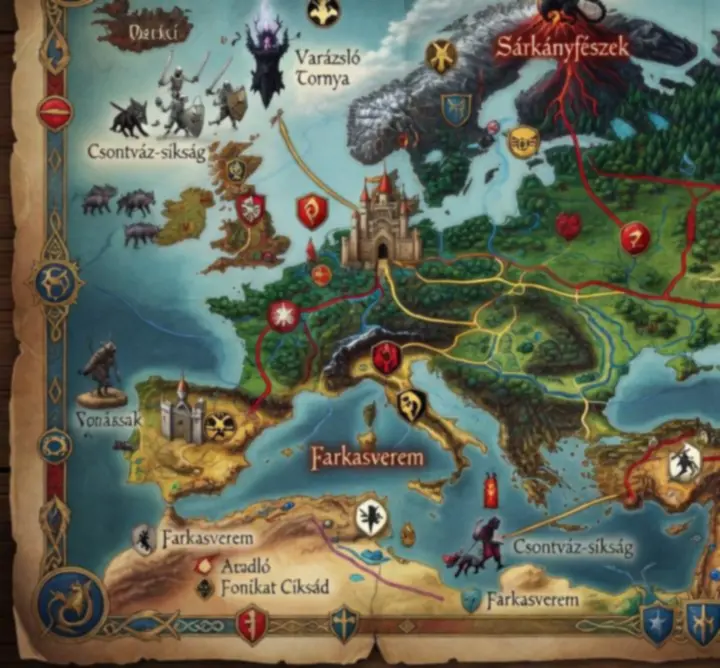 Interaktív ellenség térkép a Kingdom Rush pályáiról